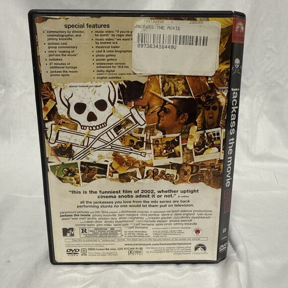 Jackass: The Movie (DVD, 2003, Widescreen) - Picture 3 of 4